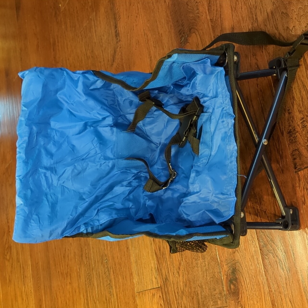 Portable Blue Folding Kids High Chair